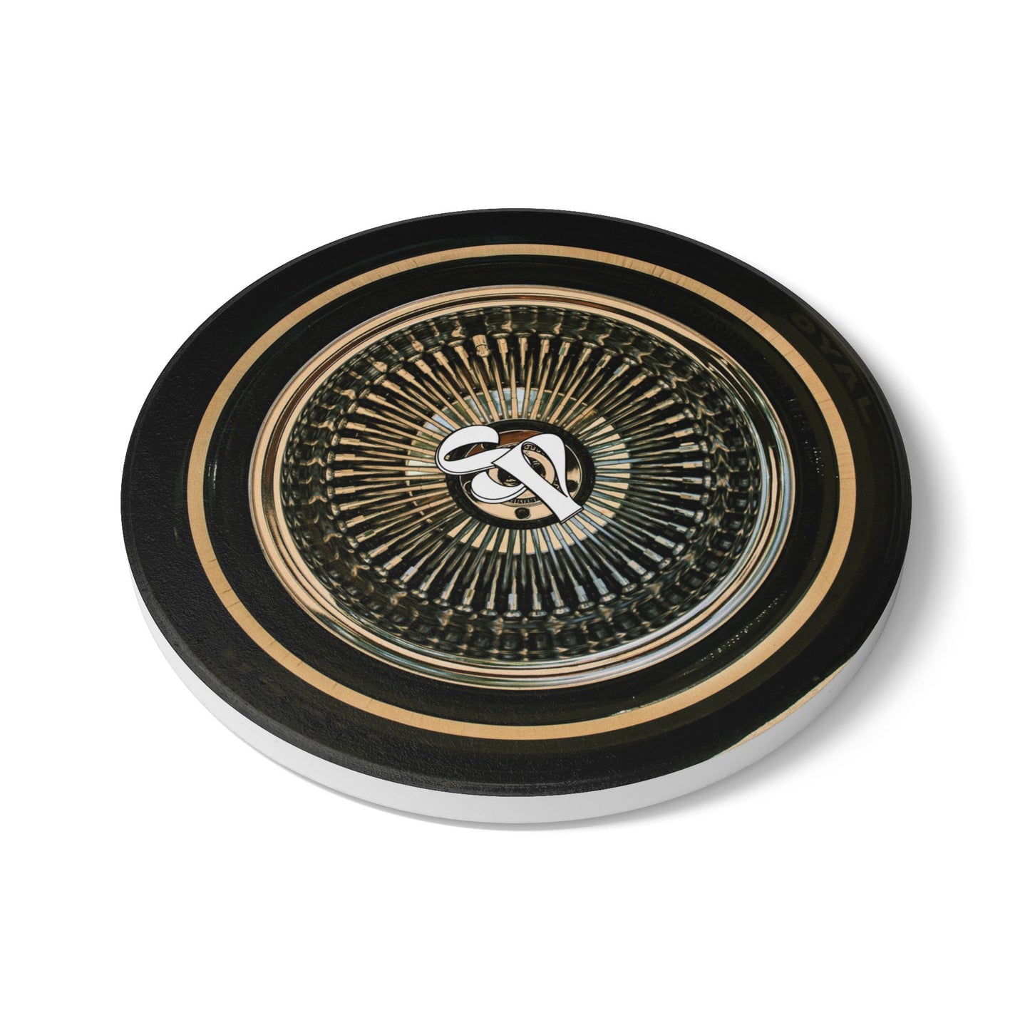 Lowrider Wheel Ceramic Coaster