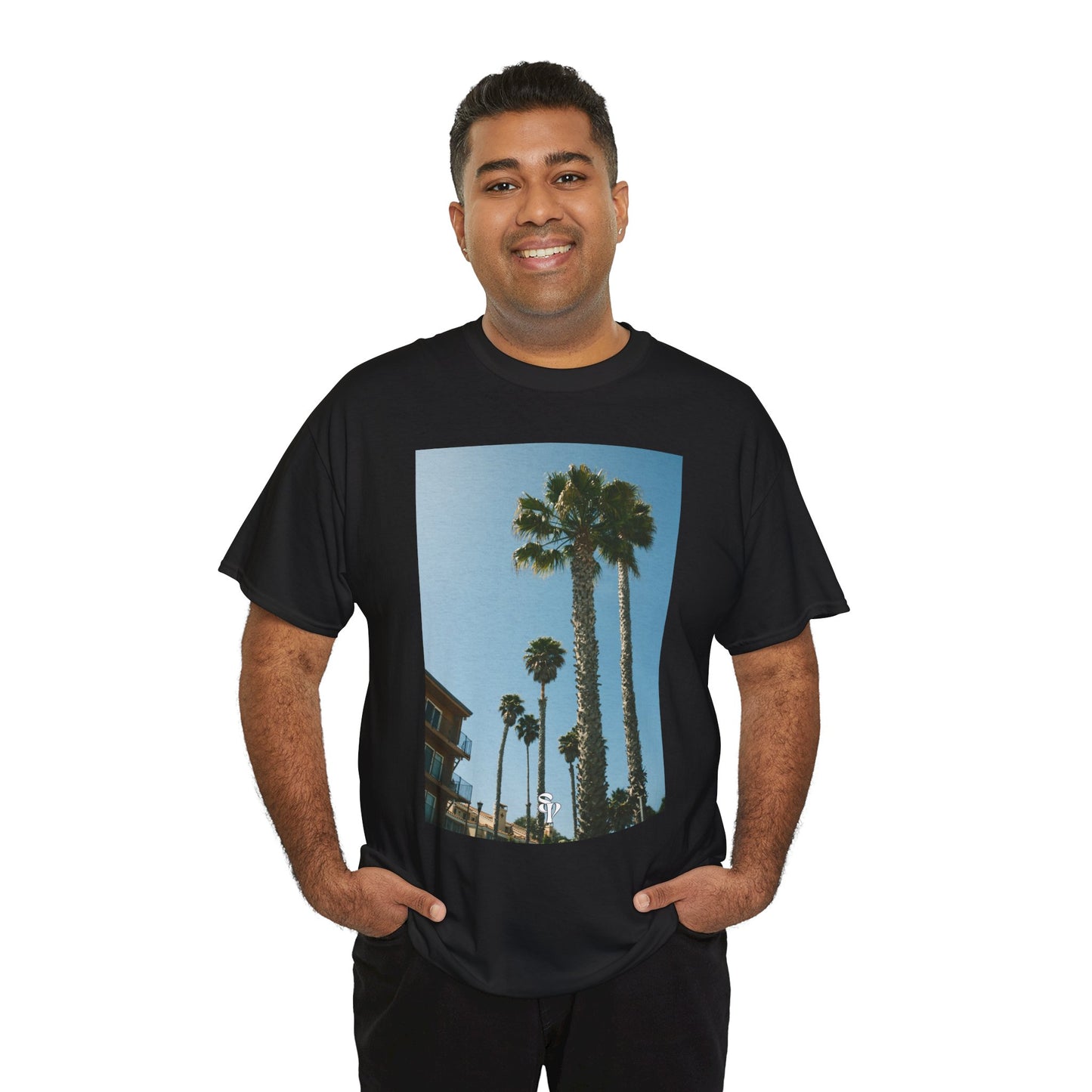 Palm Trees Unisex Heavy Cotton Tee