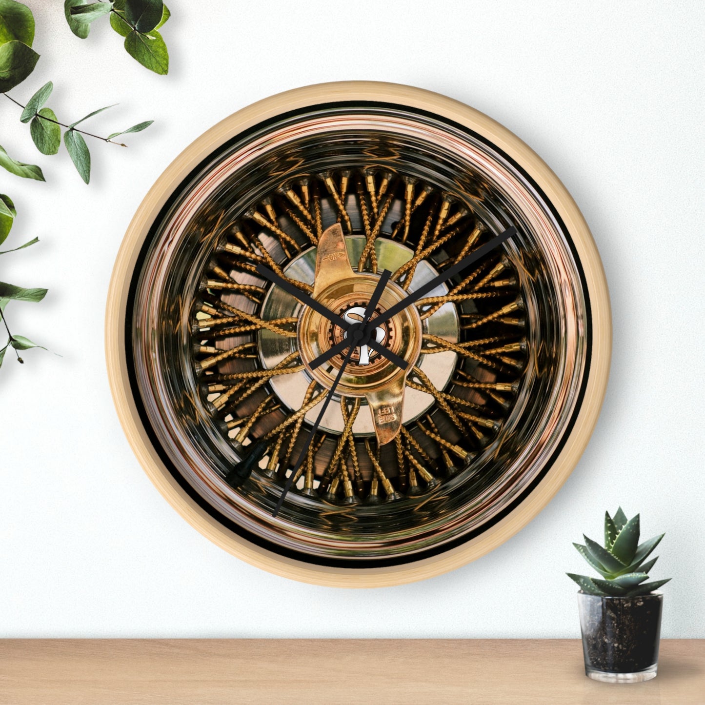 Lowrider Wheel Wall Clock