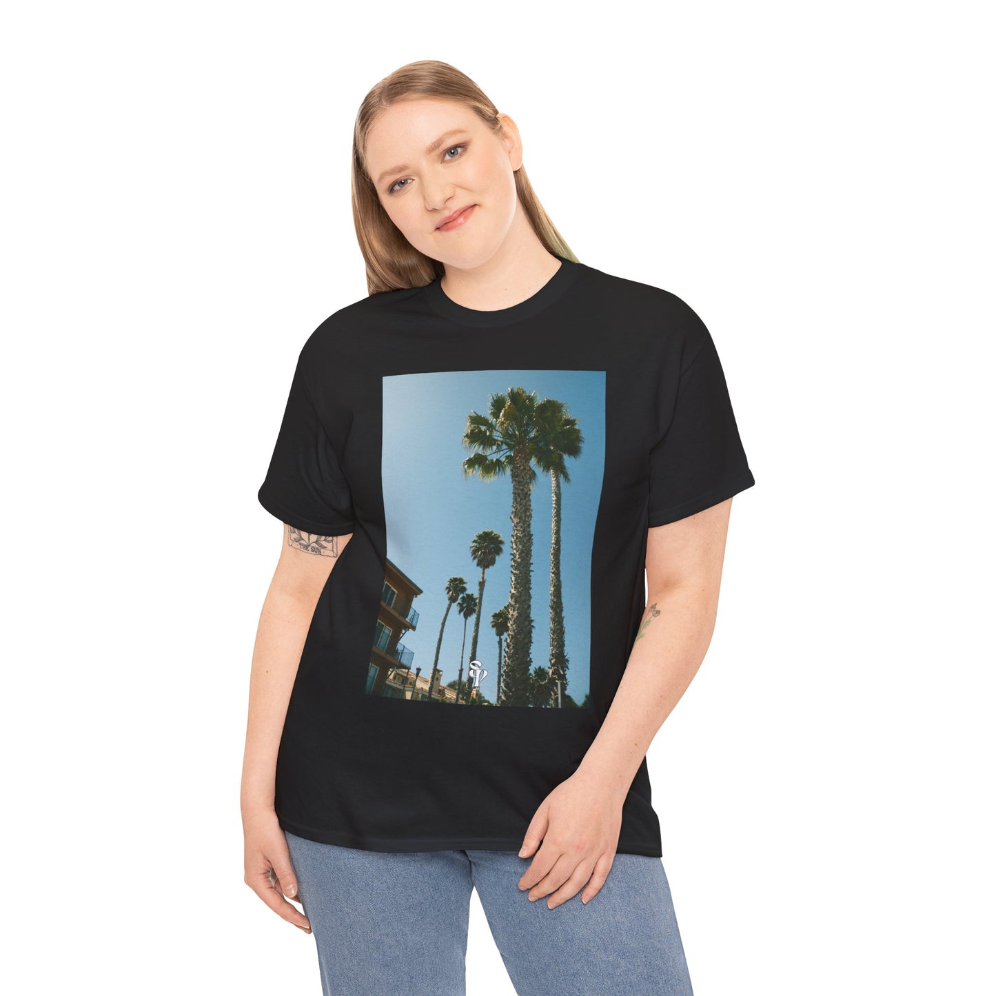 Palm Trees Unisex Heavy Cotton Tee